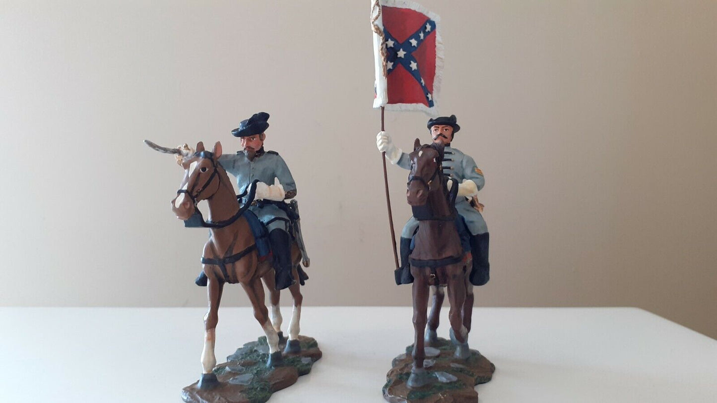 Britains 17372 acw confederate cavalry guidon  boxed 1:32