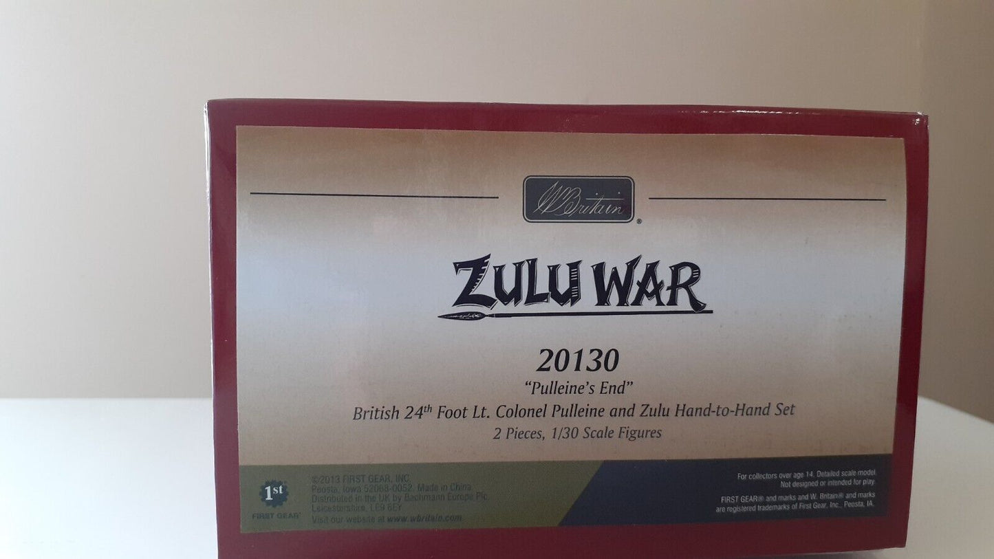 Britains 20130 Zulu wars 24th foot 1:32 metal pulleines end boxed wdb