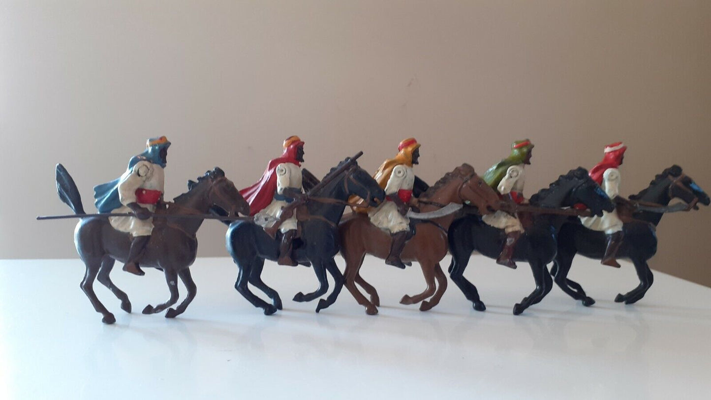 Britains set 164 native warriors arabs ffl cavalry 1940s 1:32 metal