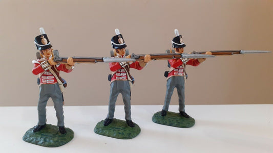 Frontline figures Napoleonic waterloo 3 figs british guards no box 1:32 wrdbX7