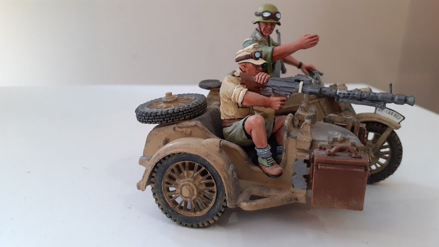 King and country ww2 German afrika korps bmw motorcycle box 1:32 ak035 ak35 2007