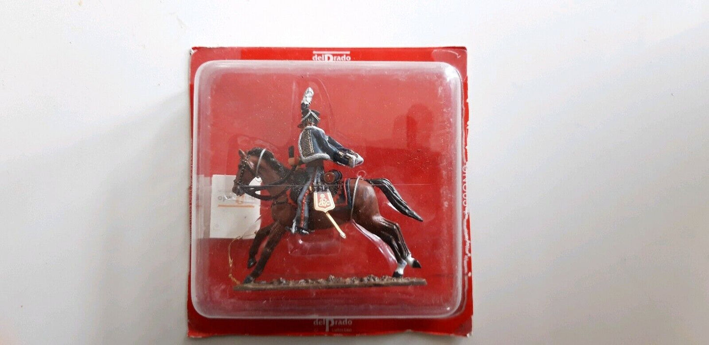 Del prado napoleonic cavalry at war 33 waterloo 1:30 prussian hussars mib