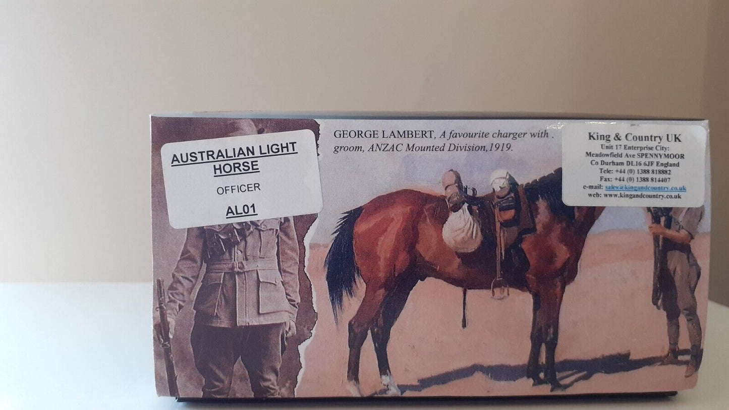 King and country ww1 australian light horse mounted officer 1:30  al1 al01