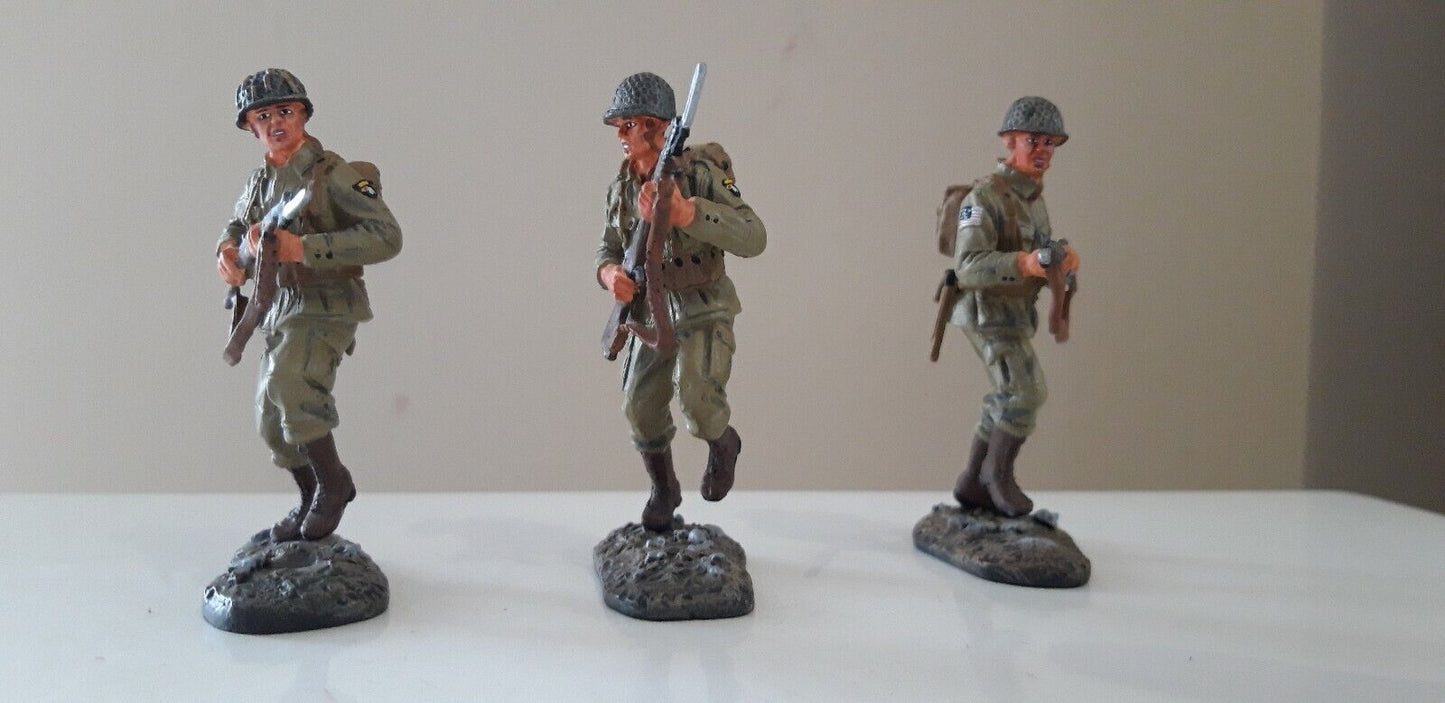 Britains 17596 ww2 101st airborne paras paratroopers arnhem d-day boxed 1:32