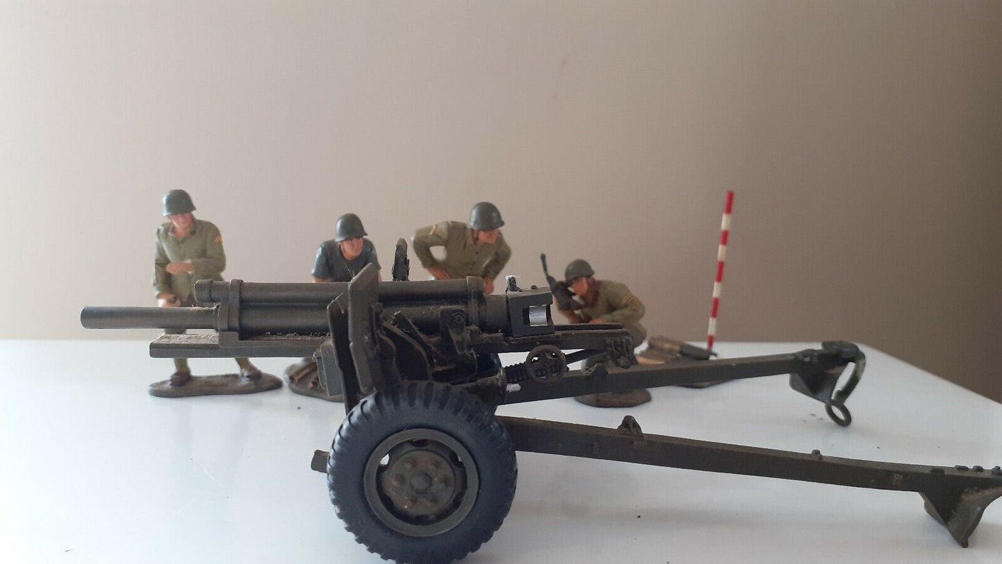 Britains 17459 ww2 us 105mm howitzer and crew boxed 1:32