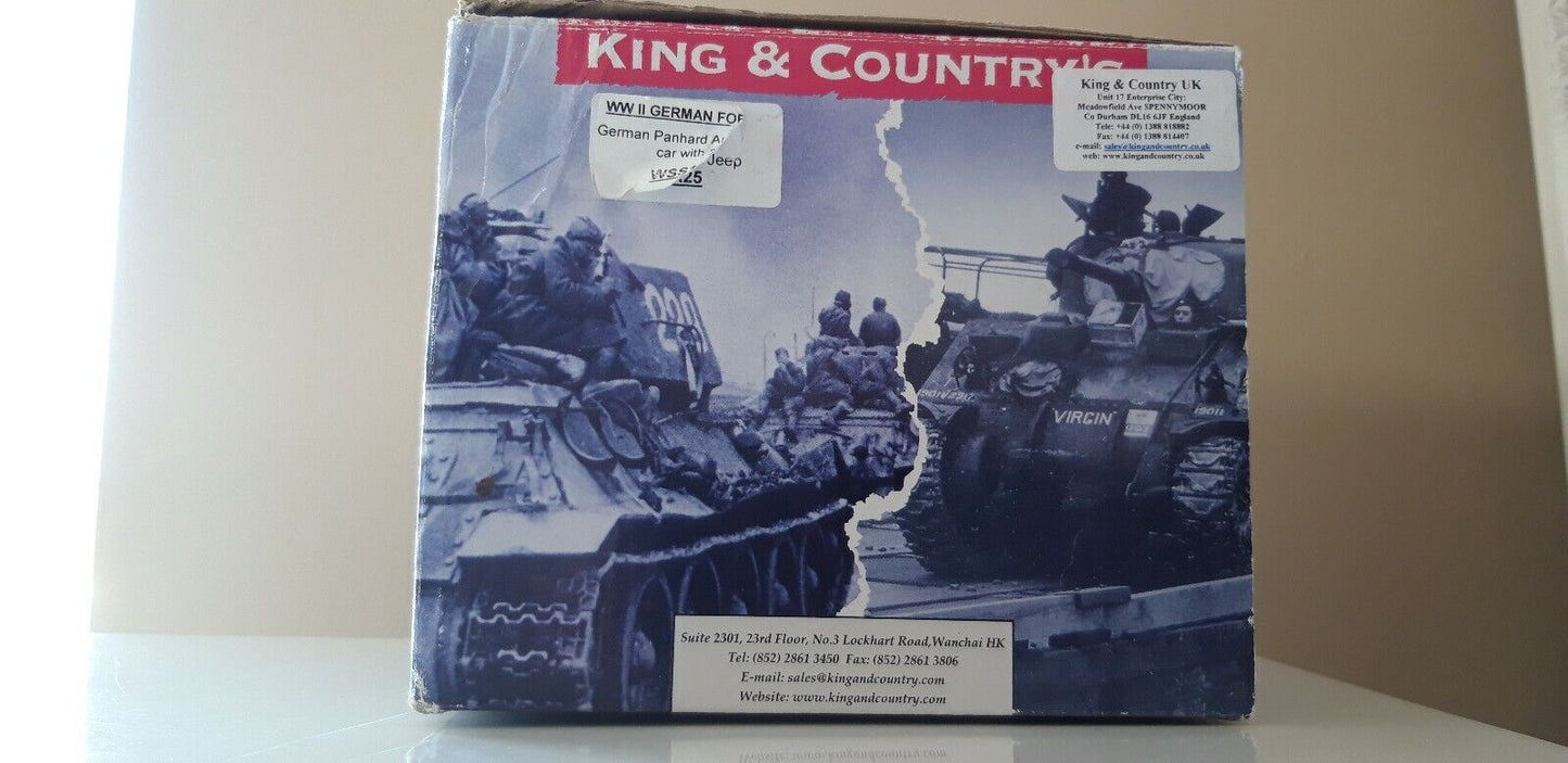 King & Country ww2 WSS1 German Panhard 178 Armoured Car panzer tank 1:30