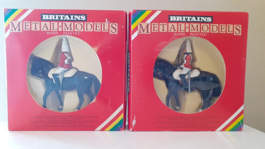 Britains ceremonial 2 life guards 7230 band Buckingham palace 1:32 metal 1980s