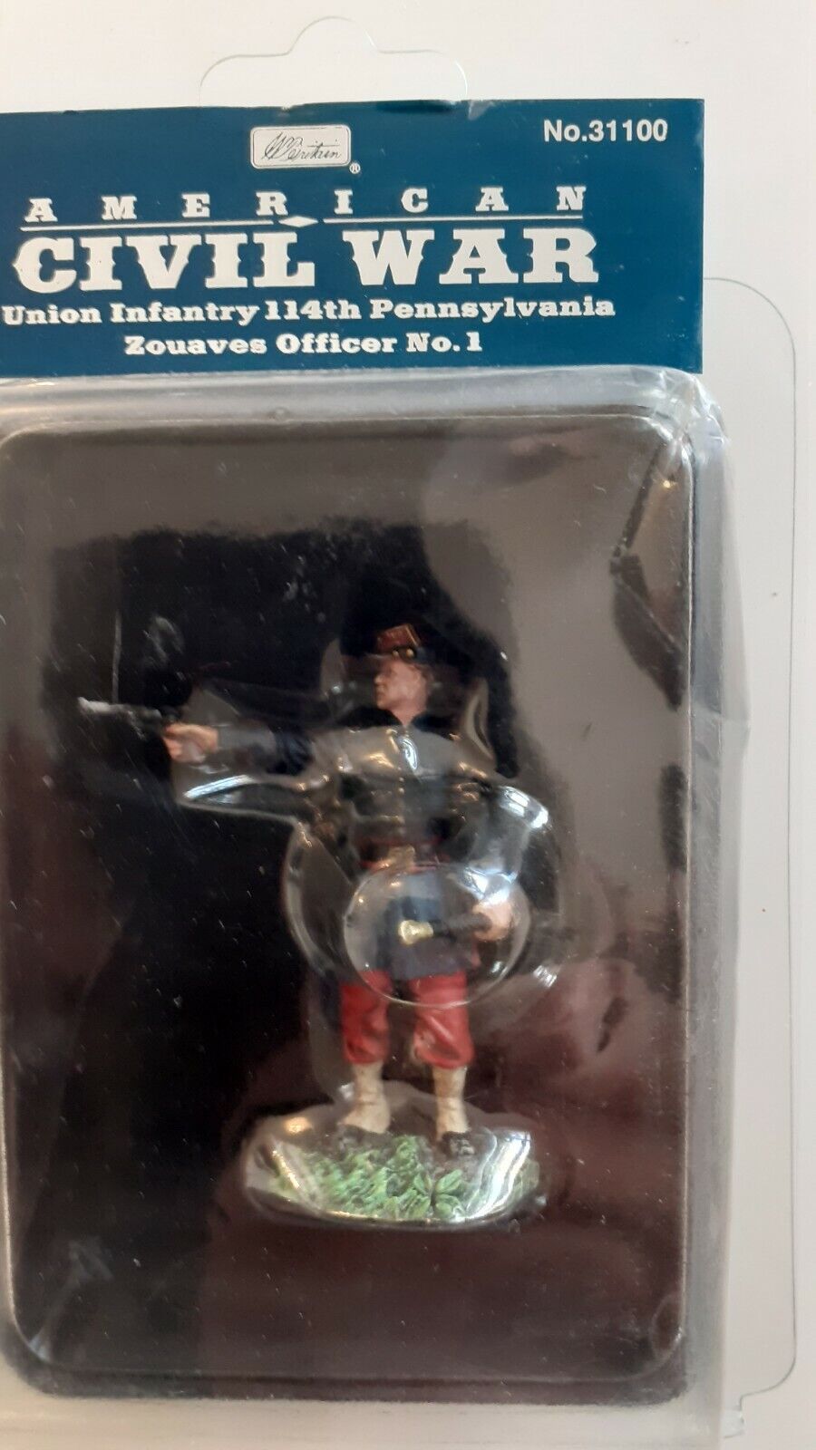 Britains acw 31100 union infantry 114th pennsylvania zouaves officer boxed b8