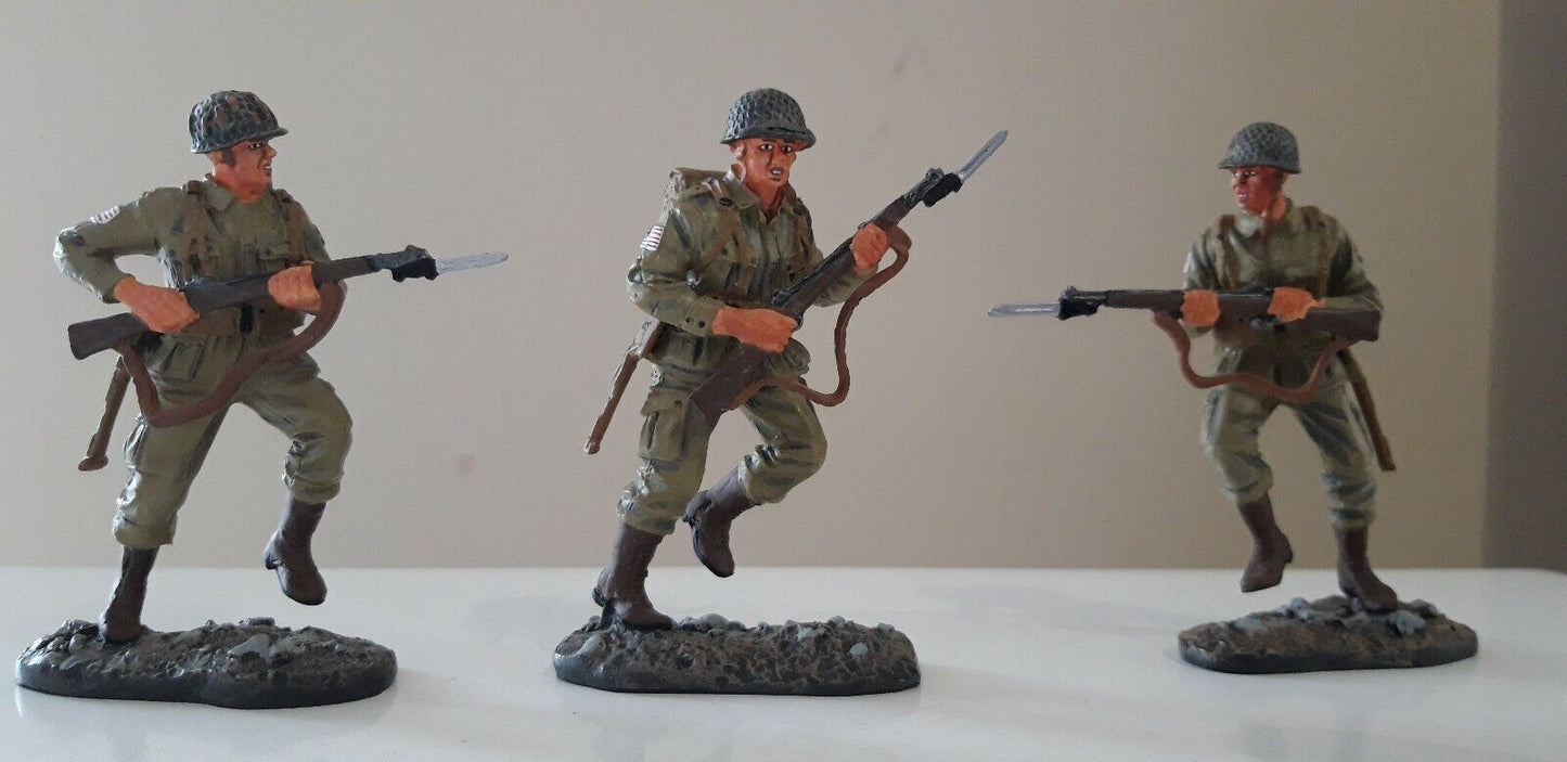 Britains 17596 ww2 101st airborne paras paratroopers arnhem d-day boxed 1:32