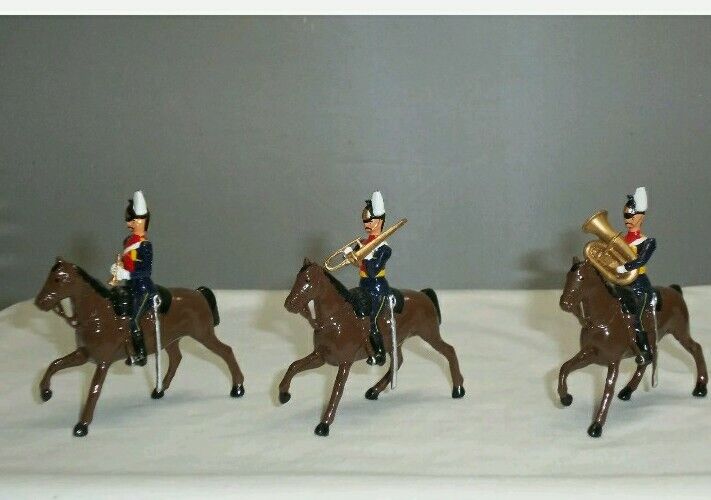 BRITAINS 40191 BRITISH 9TH LANCERS MOUNTED BAND CAVALRY 2001 1:32