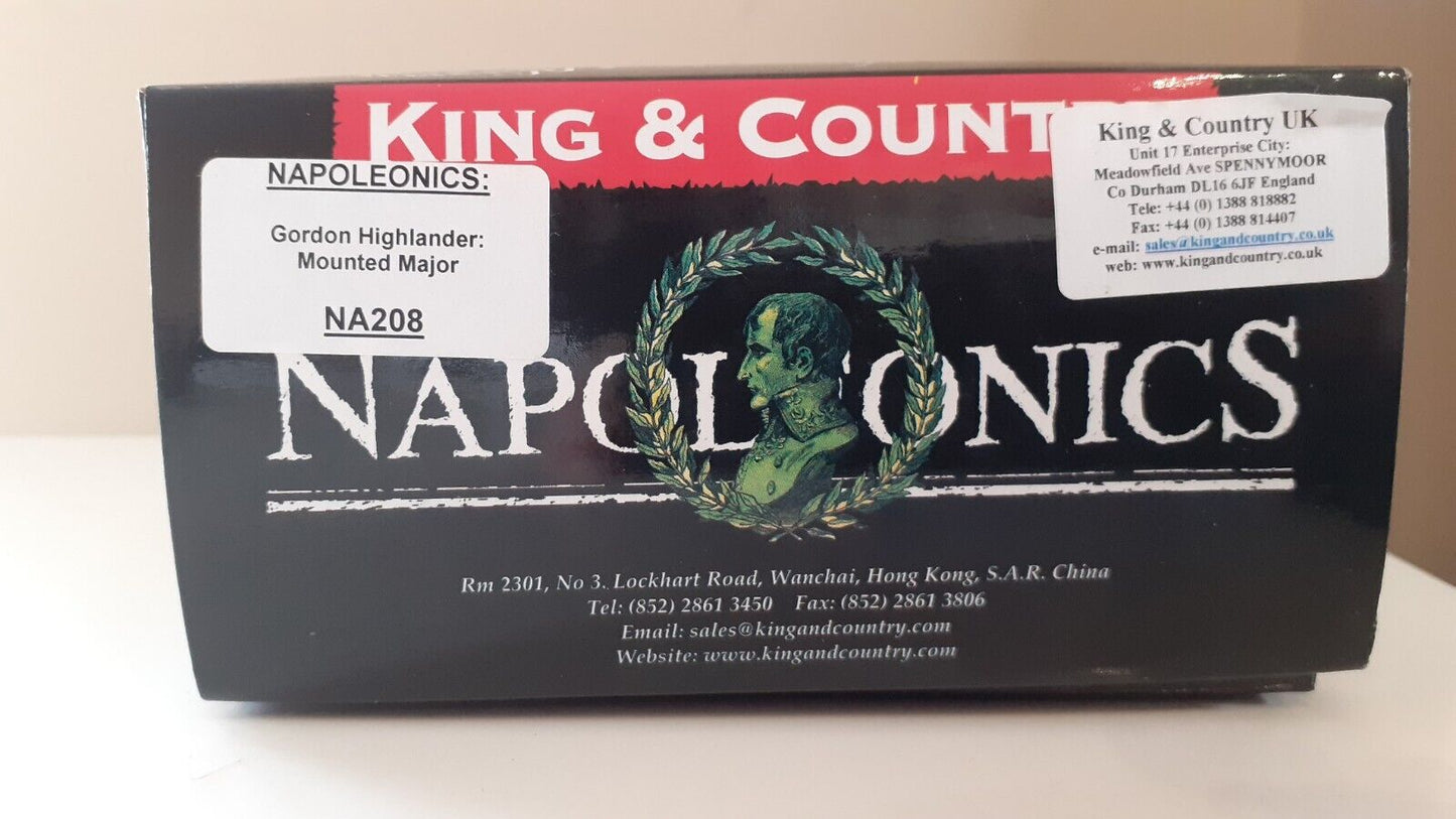 King and country Napoleonic Gordon highlanders major boxed 1:30  na208 2010 wb