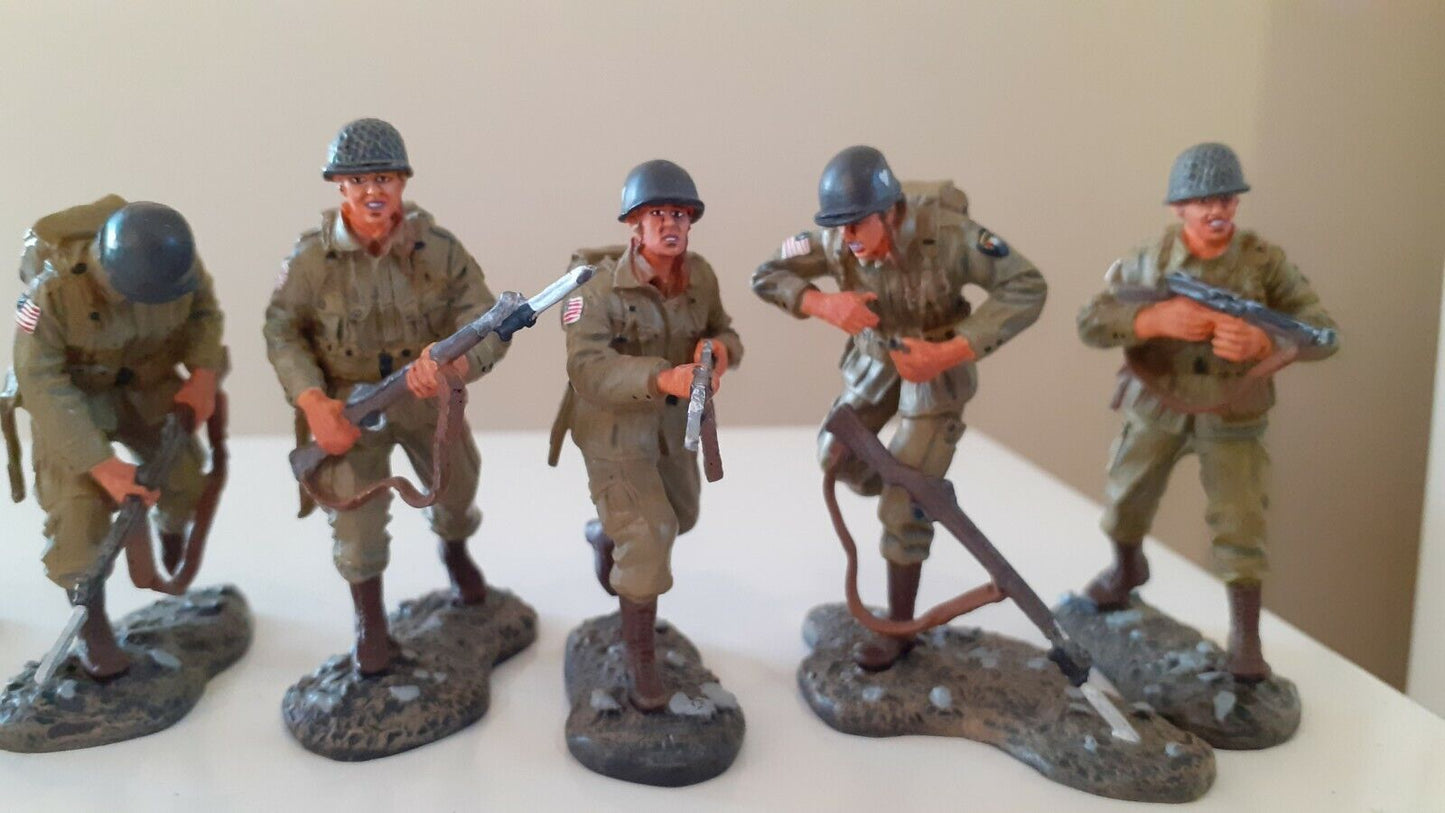 Britains 17595 ww2 101st airborne paras strike attack 1:32 metal