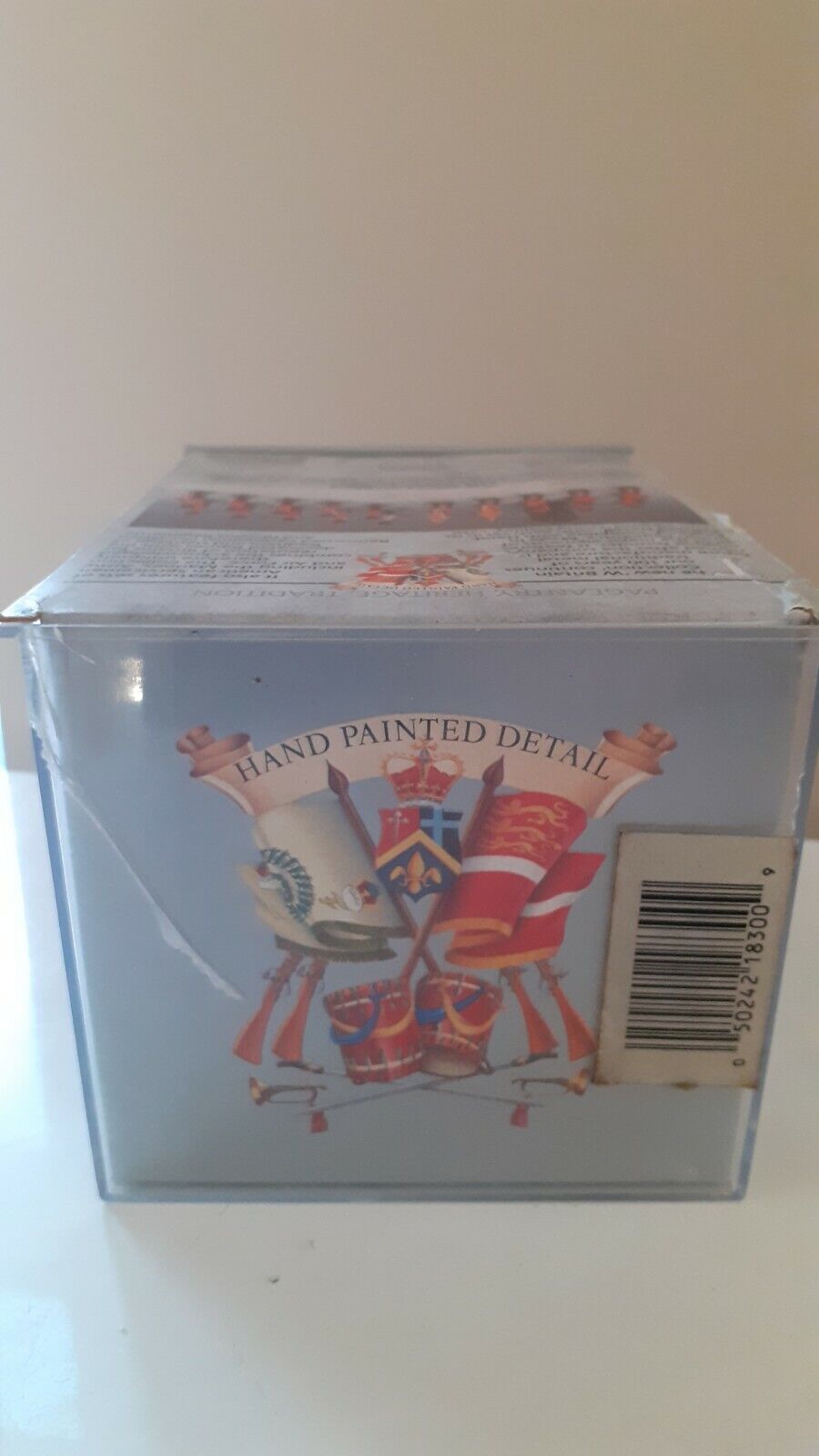 Britains ceremonial Scots guards band 1989 perspex box walthamstow 1:32
