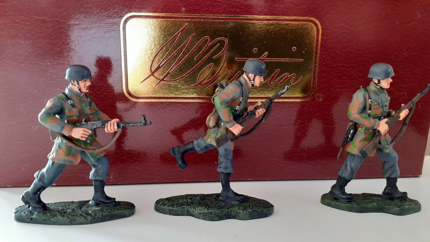 Britains 17458 ww2 d-day German paratroopers fallschirmjaeger boxed