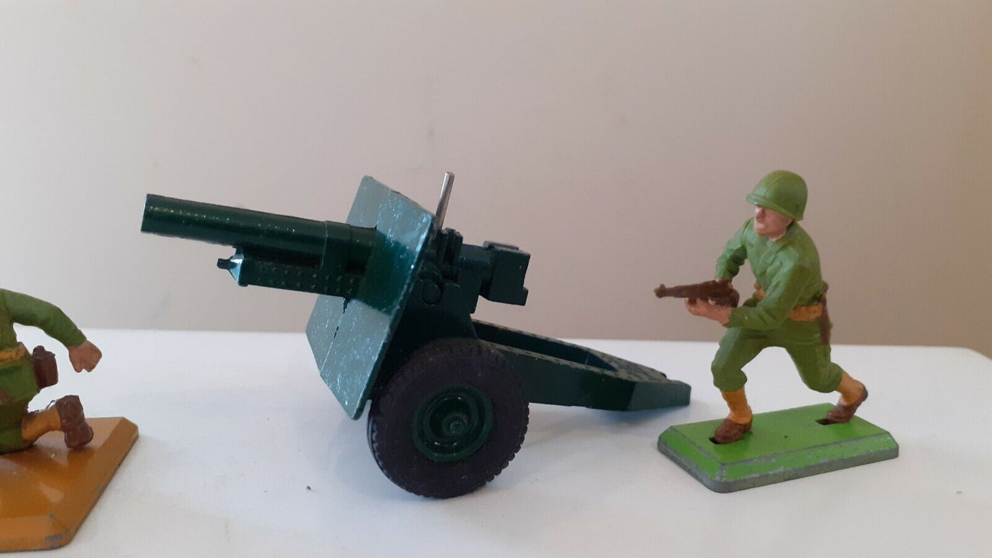 Britains deetail ww2 usmc 75mm gun etc 1:32 sc bx