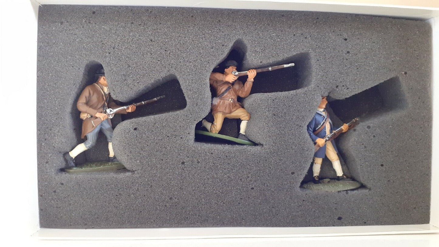 Britains 17447 Britains awi minutemen set 2 1:32 metal boxed