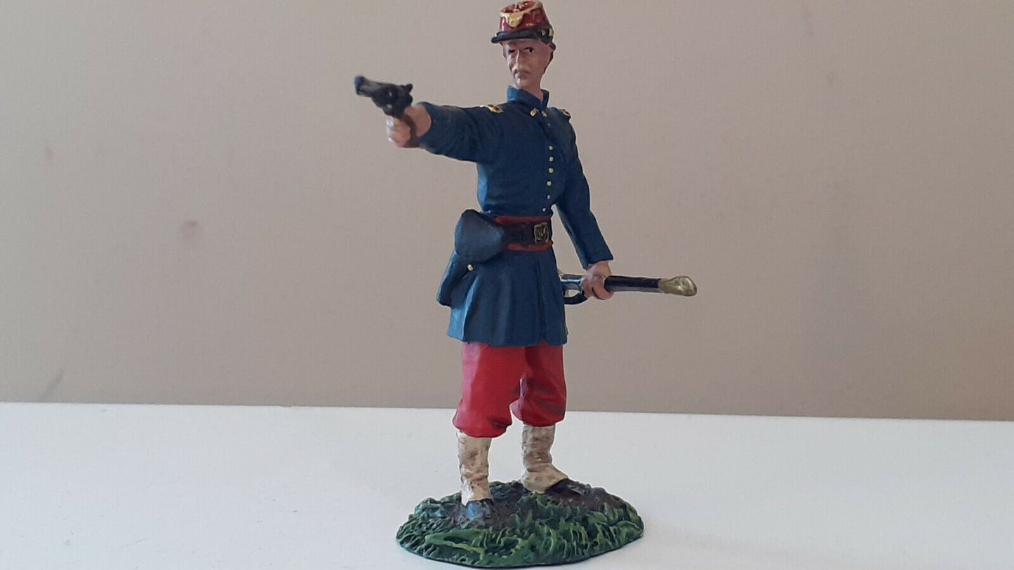 Britains acw 31100 union infantry 114th pennsylvania zouaves officer boxed b8