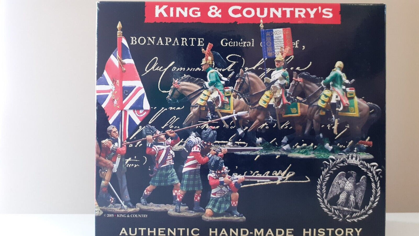 King and country Waterloo Napoleonic french cuiraissier boxed 1:30 na116 2007 wb