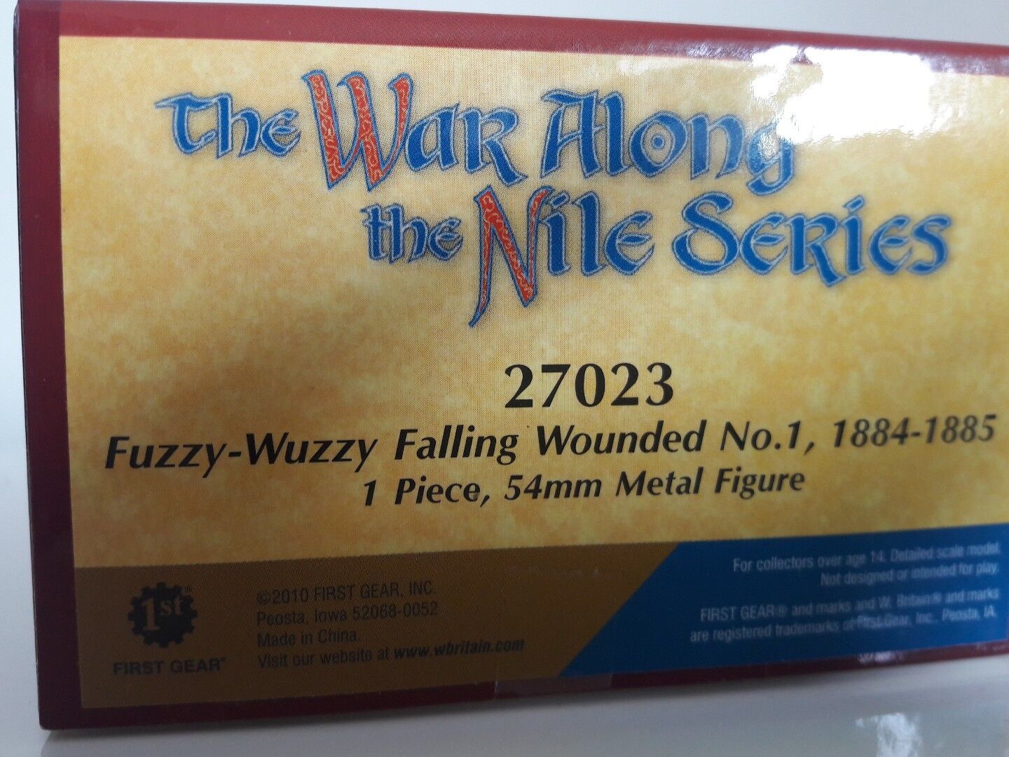 Britains war along nile 27023 fuzzy wuzzy wound 1:32 metal figures four feathers