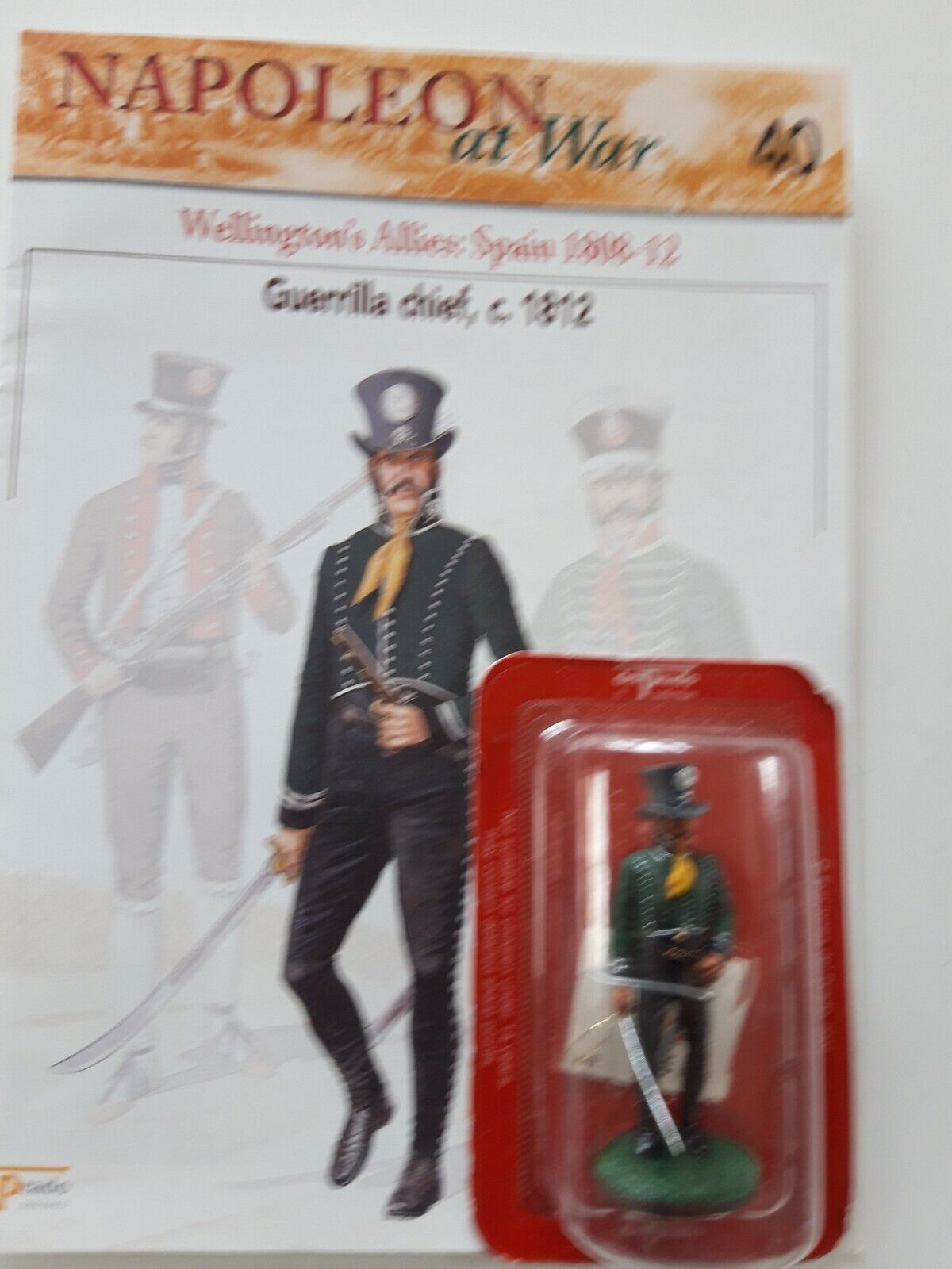 Del prado napoleon at war 40 waterloo 1:30 spain guerrilla chief mib book