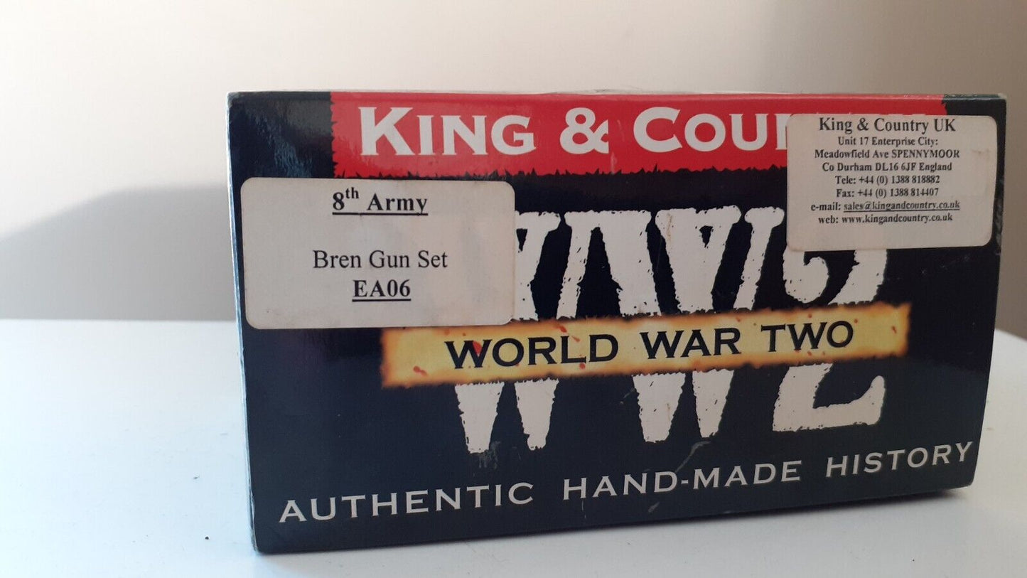 king and country ea06 8th army bren gun team 1:30 2002  boxed