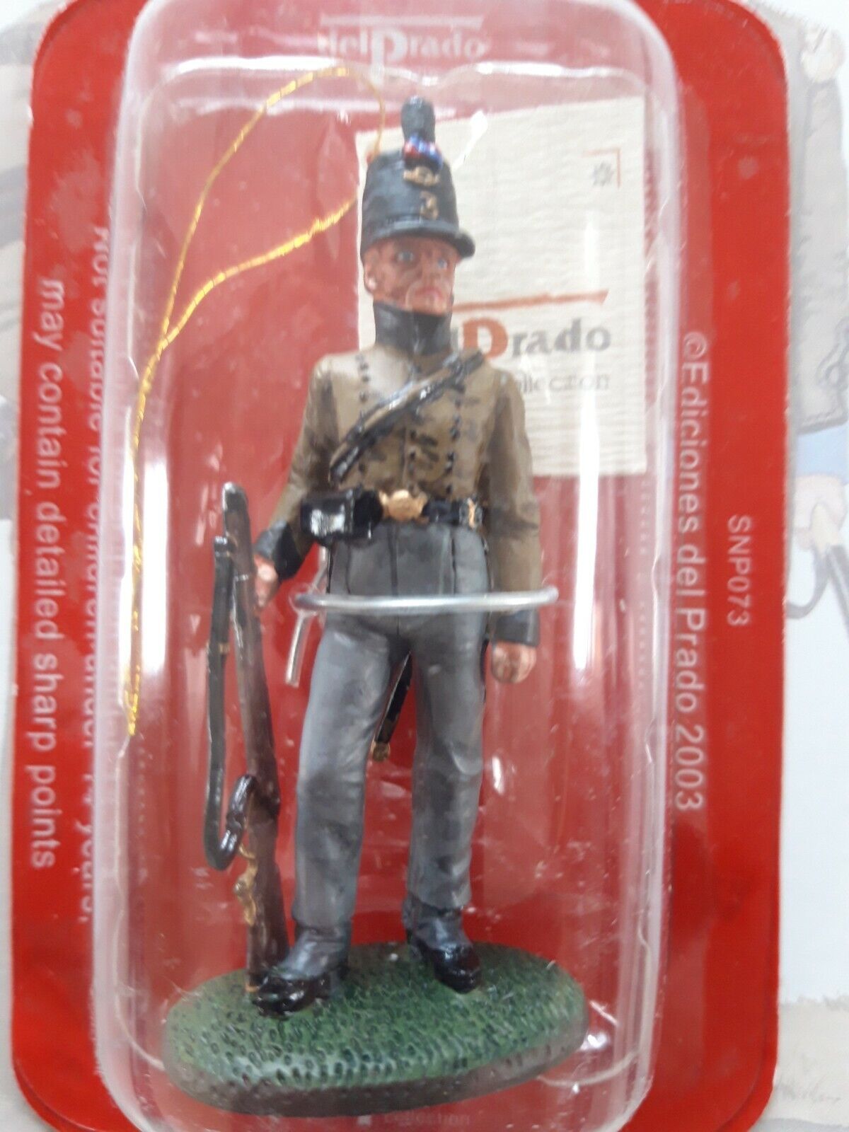 Del prado napoleon at war 65 waterloo 1:30 Portuguese rifleman mib book