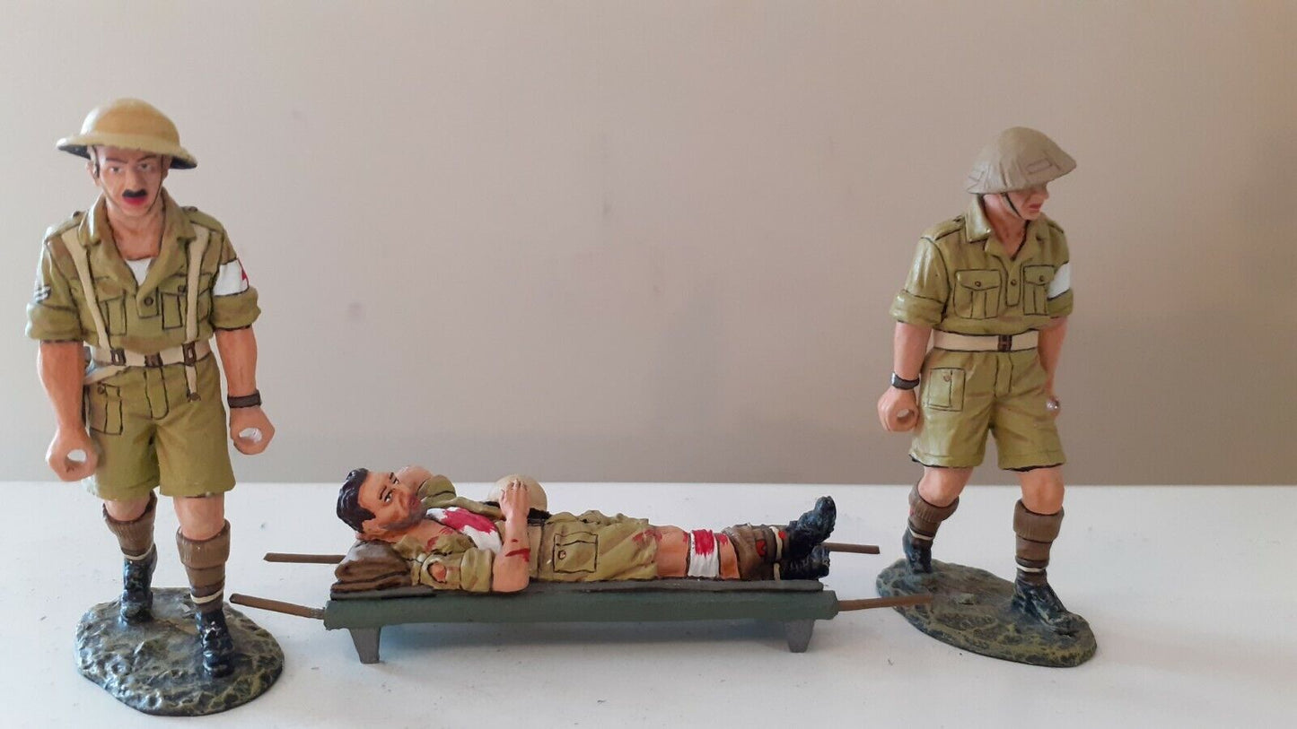 King and country ww2  ea28 8th army stretcher party  boxed