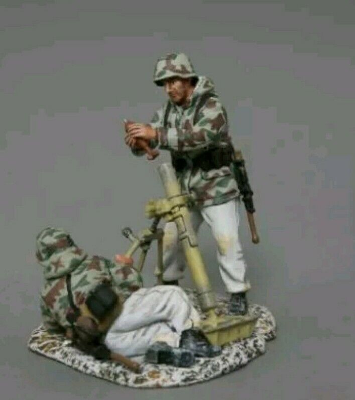 THOMAS GUNN SS057B GERMAN 80MM MORTAR GUN TEAM + CREW WINTER battle bulge mib