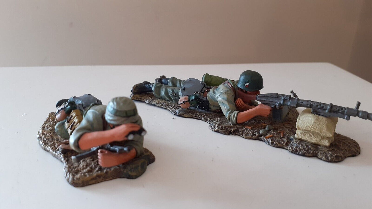 King and country ww2 german fallschirmjager paras mg34 box 1:30  fj01-07