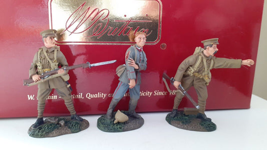 Britains ww1 fusiliers with prisoner 1:32 metal 17690 2005