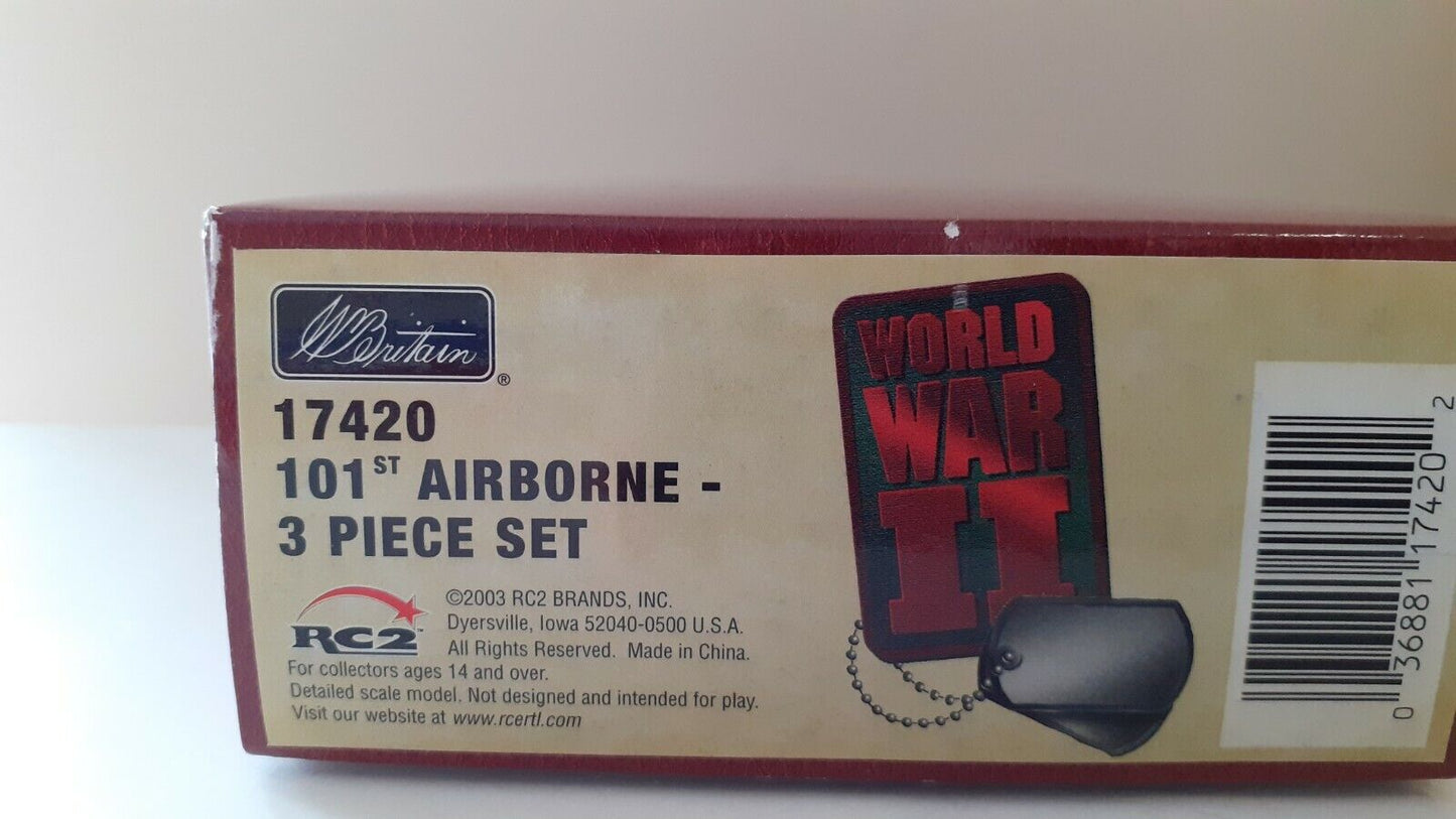 Britains 17420 ww2 101st airborne paratrooper paras metal boxed 1:32