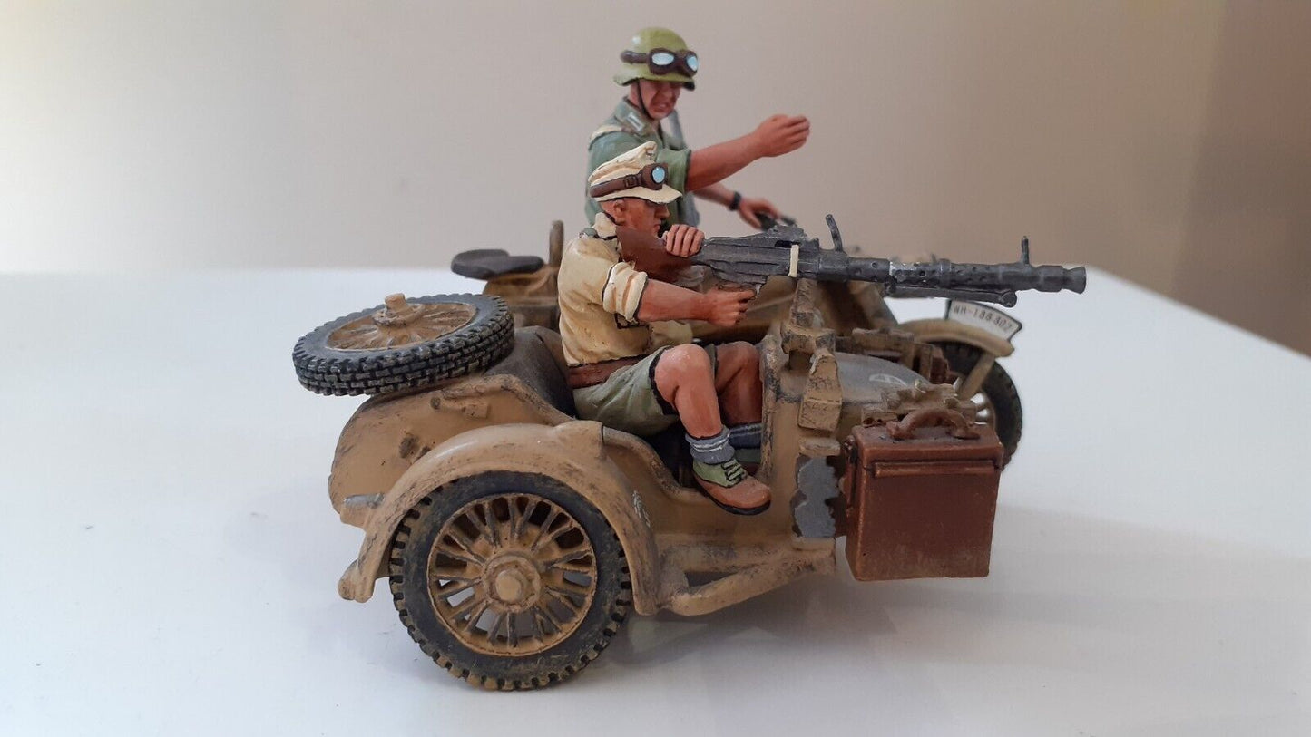 King and country ww2 German afrika korps bmw motorcycle box 1:32 ak035 ak35 2007