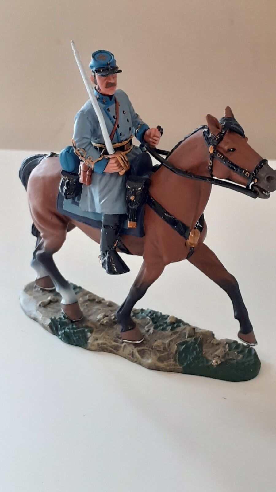 King and country acw confederate officer mounted cavalry boxed 1:30 wrdb cw13