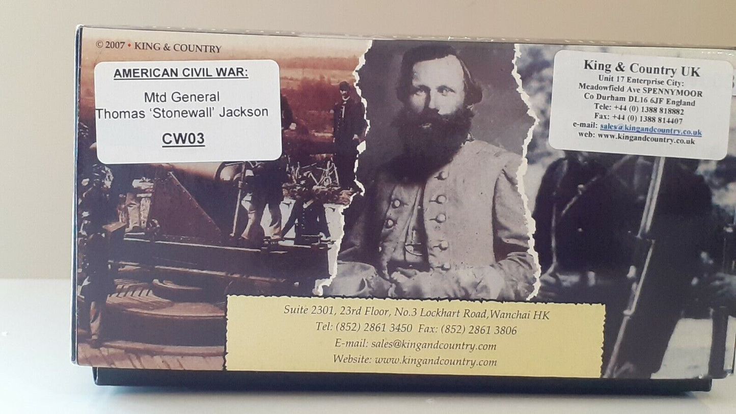 King and country acw confederate general stonewall Jackson boxed 1:30 wrdb cw03