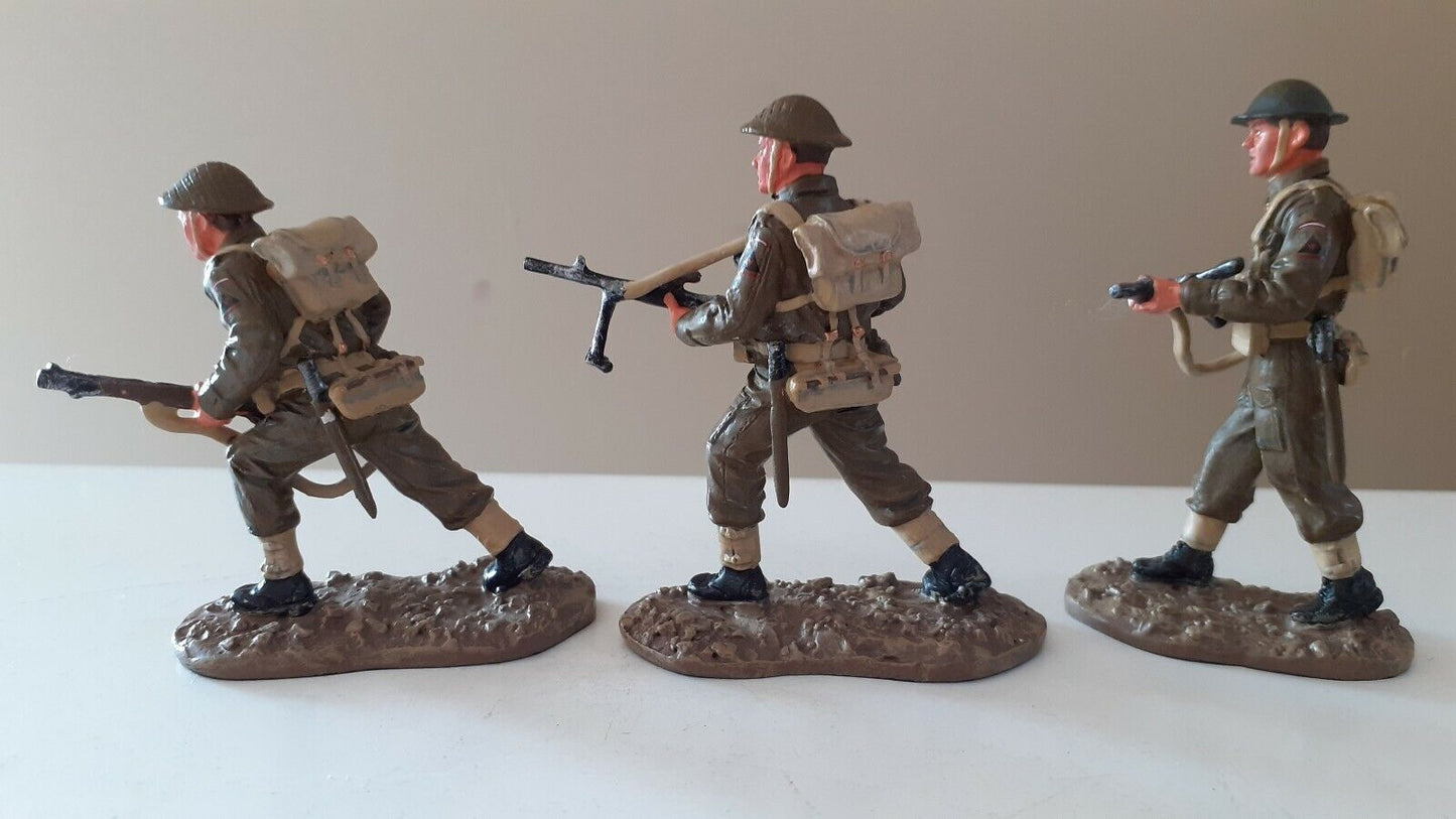 Britains d-day British army infantry 1:32 metal longest day 2005