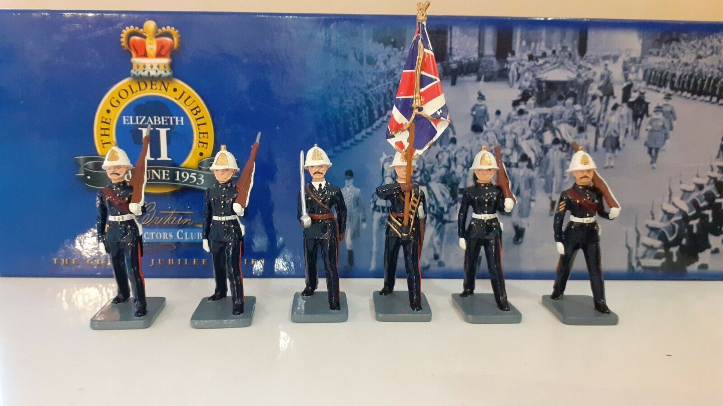 Britains 40338 royal marines colour party 1:32 metal