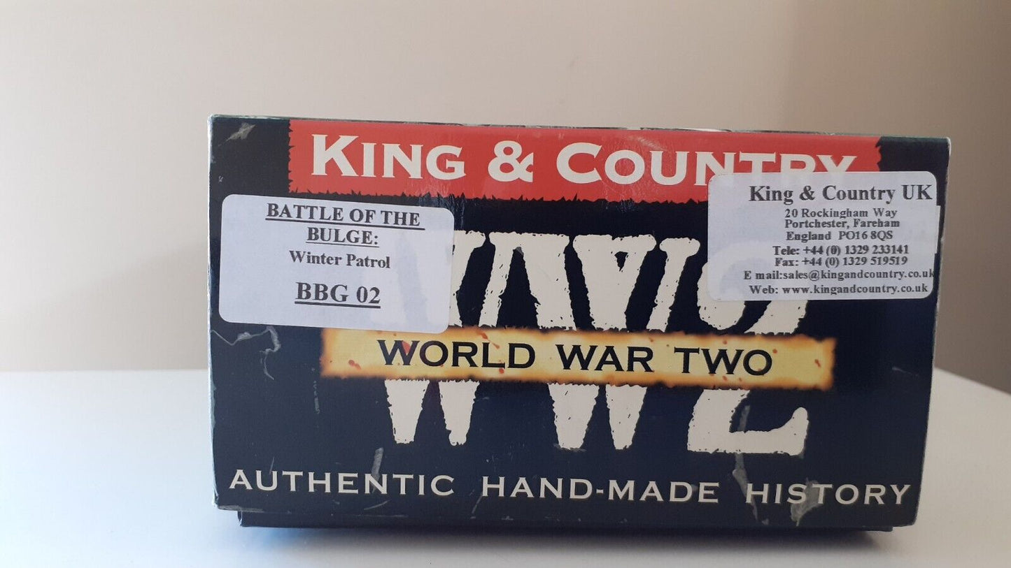 king and country bbg2 bbg02 ww2 german waffen mg42 winter 1:30 metal boxed 2003