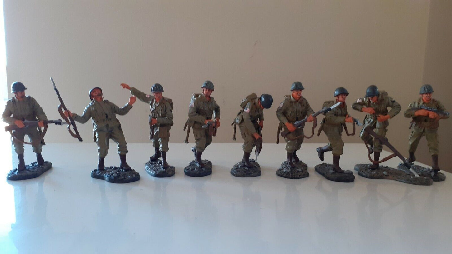 Britains 17595 ww2 101st airborne paras strike attack 1:32 metal