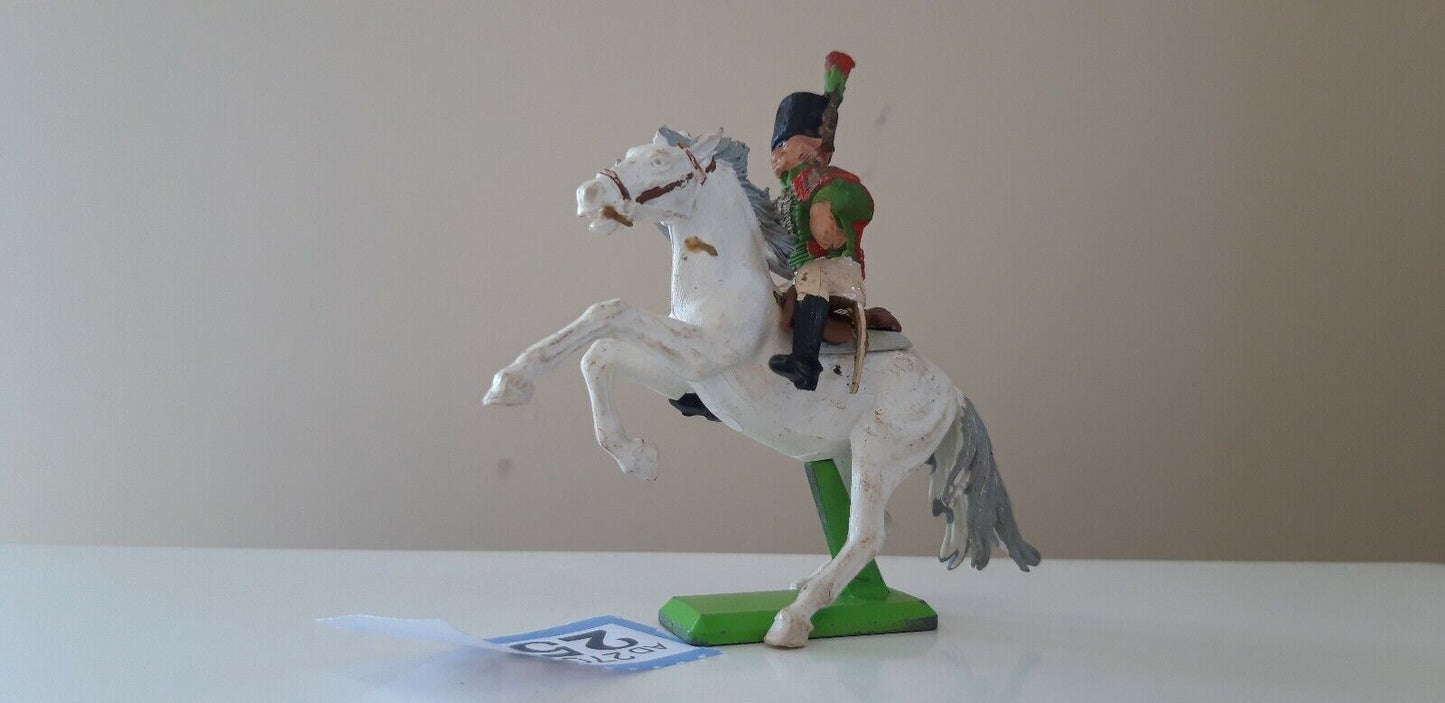 Britains deetail waterloo french  cavalry cuirassier chasseur  1970s  1:32  b254