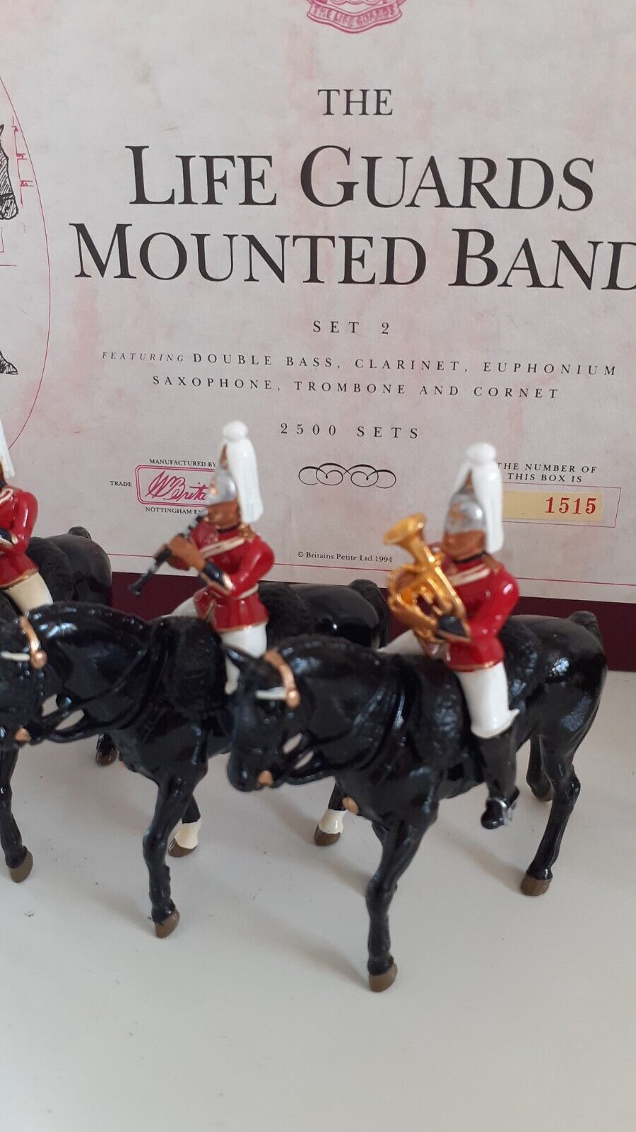 Britains limited edition life guards mounted band 1995  5295