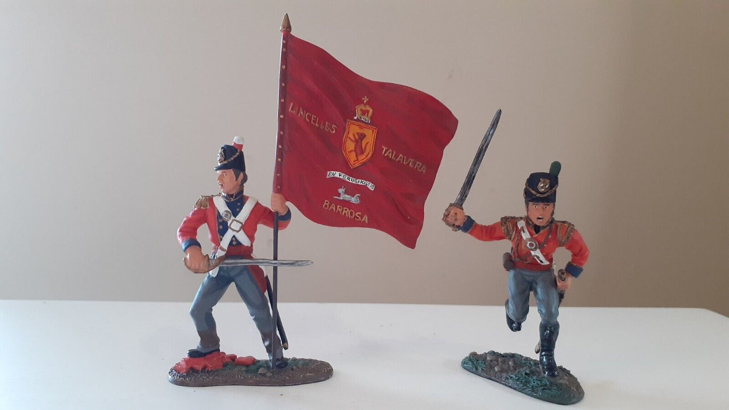 Britains 00149 coldstream guards command set B  Napoleonic waterloo  1:32 boxed