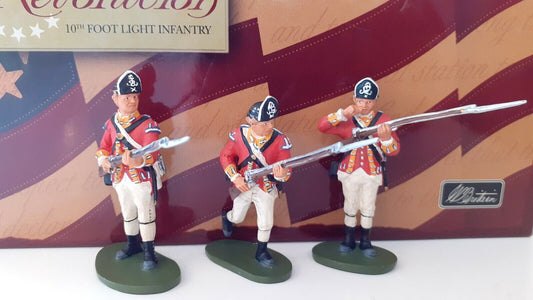 Britains 17446 awi American revolution 10th regiment foot light boxed 2003