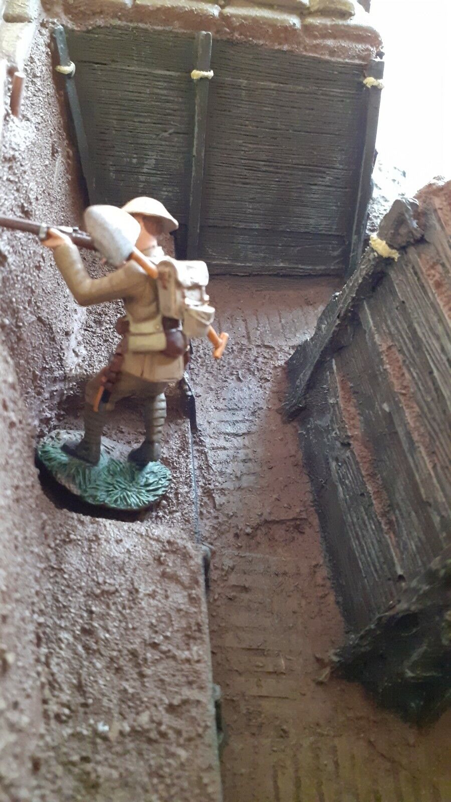 Britains 51014 ww1 trench system sniper pit resin boxed 1:32