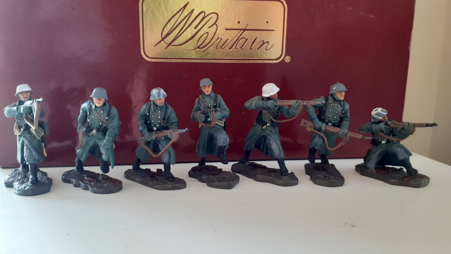 Britains 17601 large german infantry squad ww2 stalingrad 1:32 metal boxed 2005