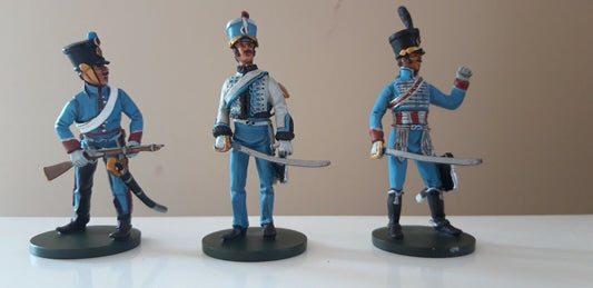 oryon waterloo french Napoleonic cavalry hussars  1:32 metal