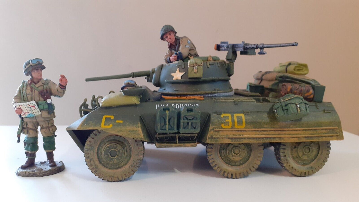 King and country ww2 dd38 dd038 m8 greyhound d-day +3 figs boxed