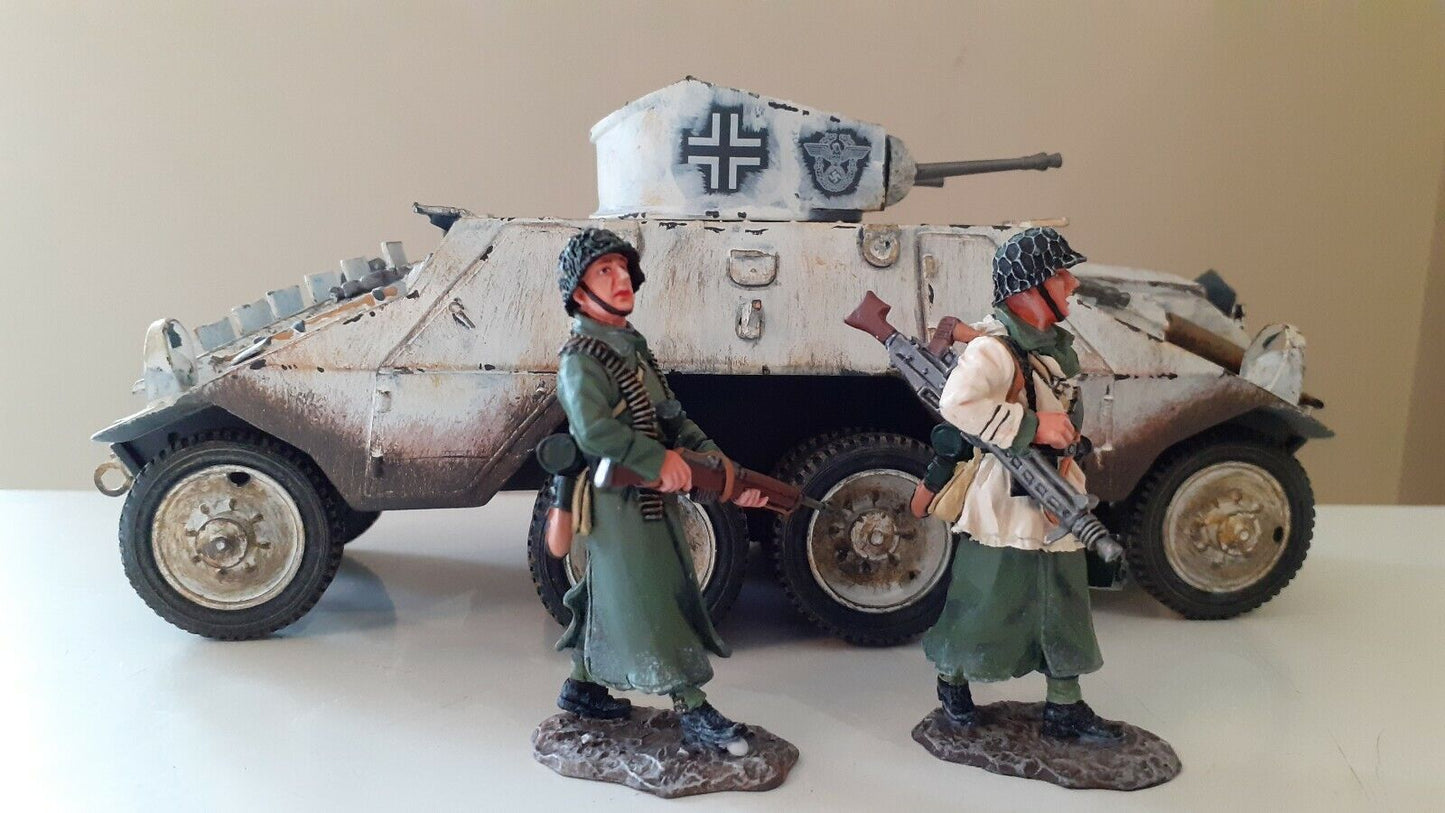 King and country ww2 bulge german adgz armoured car +2  bba43 bba043 bbg43