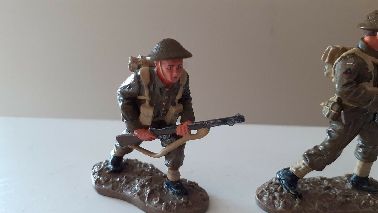 Britains d-day British army infantry 1:32 metal longest day 2005