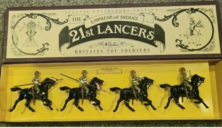 Britains 8807 empress India 21st Lancers cavalry 1990s 1:32 metal