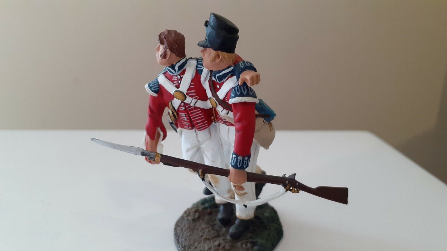 britains 17988 napoleonic hougoumont Waterloo coldstream guards wounded boxed